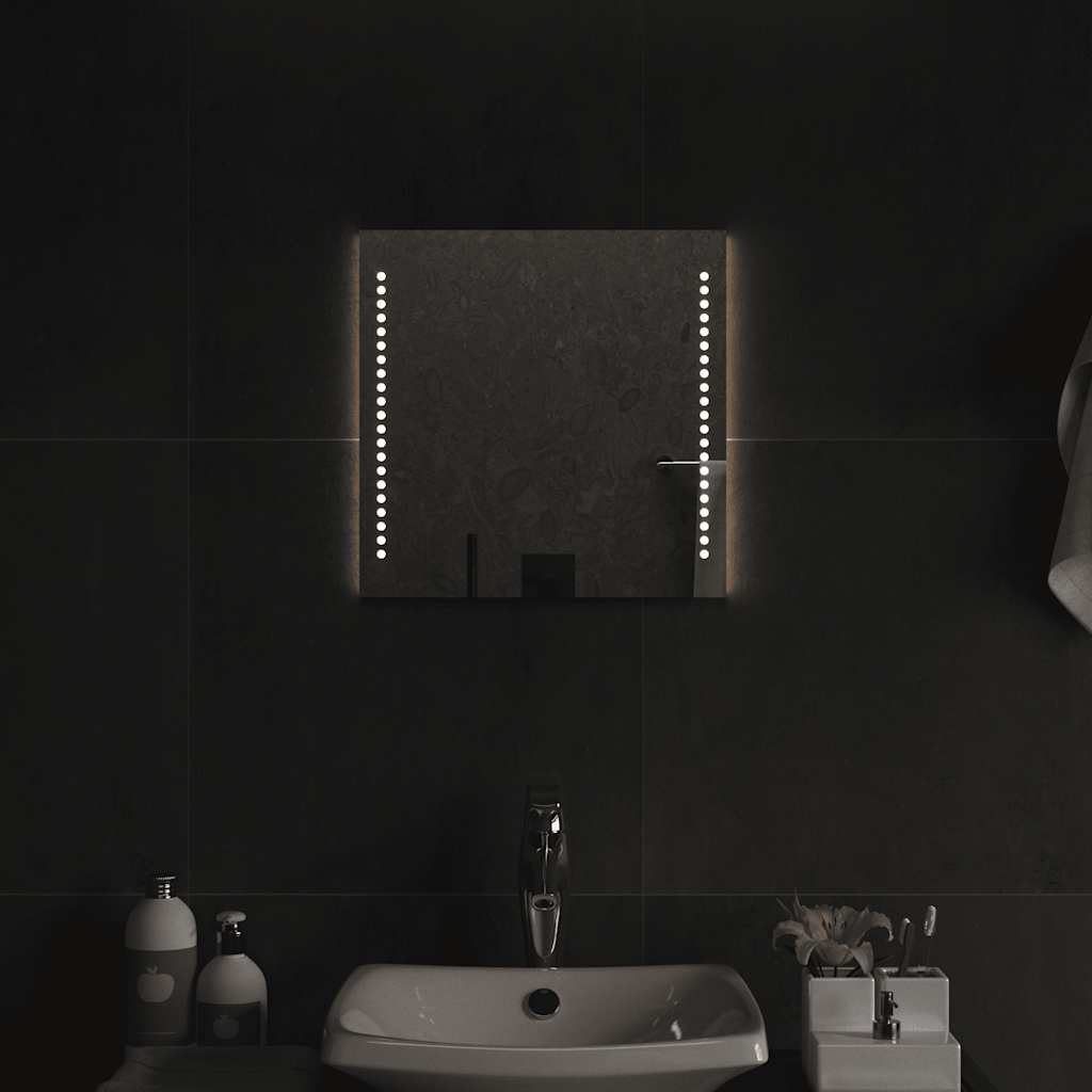 Specchio da Bagno con Luci LED 40x40 cm