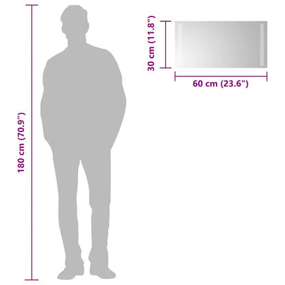 Specchio da Bagno con Luci LED 60x30 cm