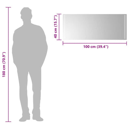 Specchio da Bagno con Luci LED 100x40 cm