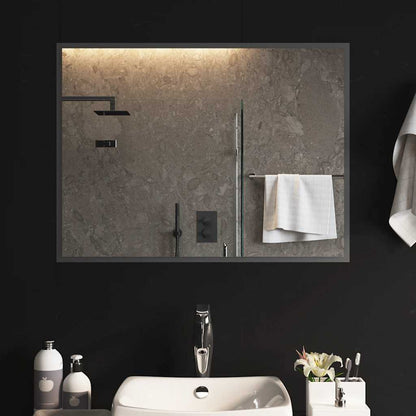Specchio da Bagno con Luci LED 80x60 cm | homemem39