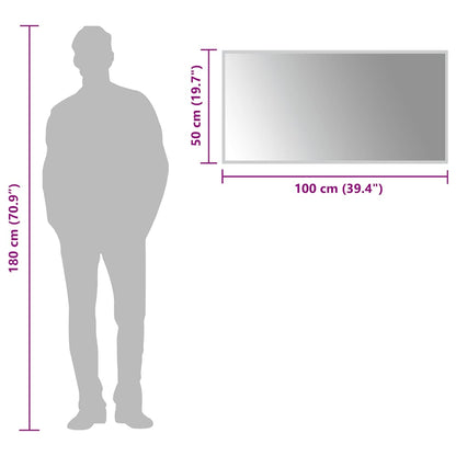 Specchio da Bagno con Luci LED 100x50 cm | homemem39