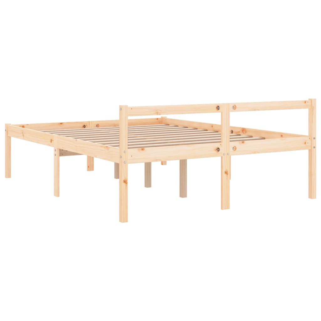 Letto per Anziani 120x190 cm Small Double in Legno di Pino - homemem39