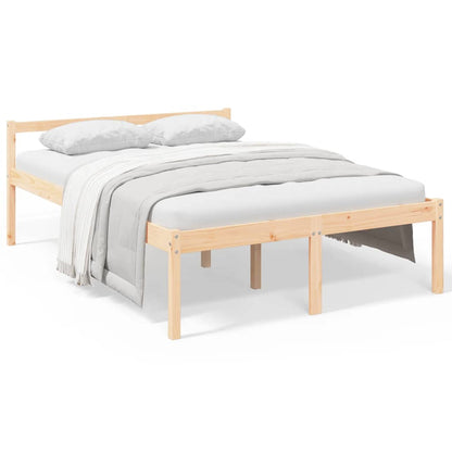 Letto per Anziani 135x190 cm Double in Legno Massello di Pino - homemem39