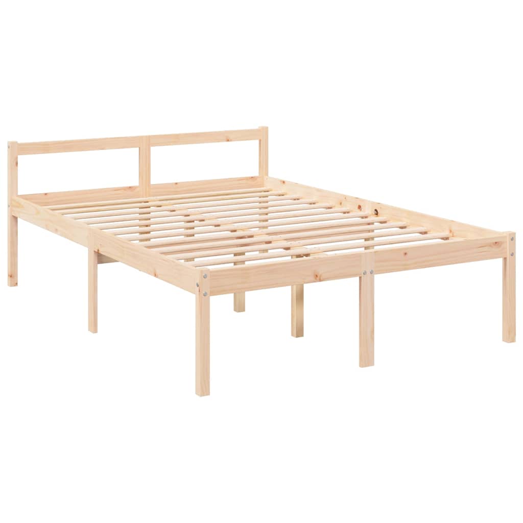 Letto per Anziani 135x190 cm Double in Legno Massello di Pino - homemem39