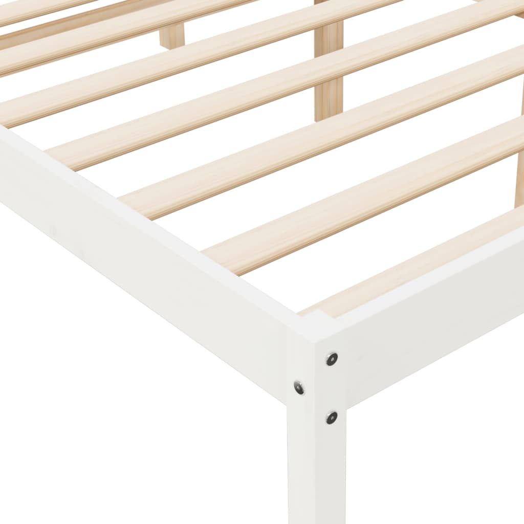 Letto per Anziani 150x200 cm King in Legno Massello di Pino