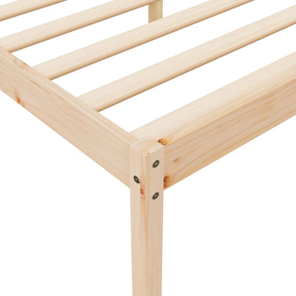 Letto per Anziani 160x200 cm in Legno Massello di Pino