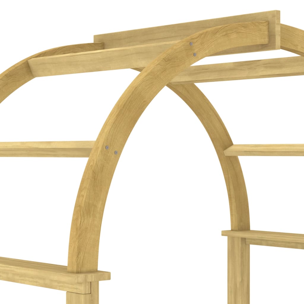 Arco con Traliccio 141x97x243 cm in Legno di Pino Impregnato | homemem39