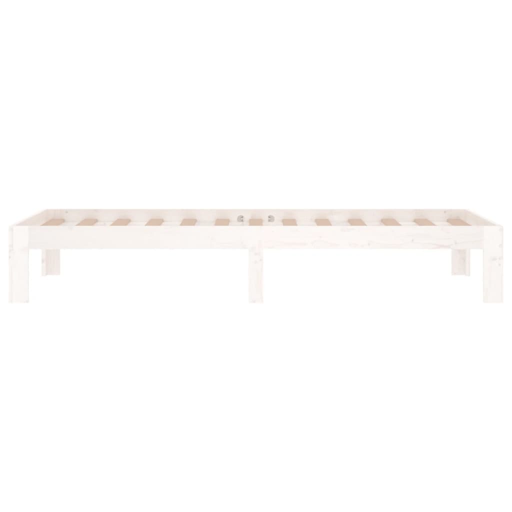 Giroletto Bianco in Legno Massello 75x190 cm Small Single - homemem39