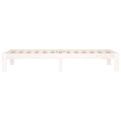 Giroletto Bianco in Legno Massello 75x190 cm Small Single - homemem39