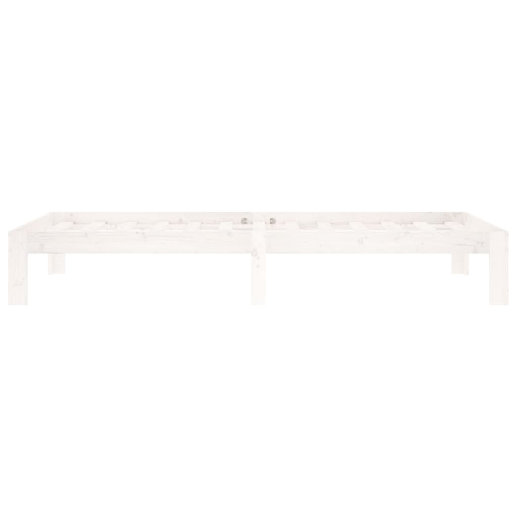 Giroletto Bianco in Legno Massello di Pino 90x200 cm | homemem39