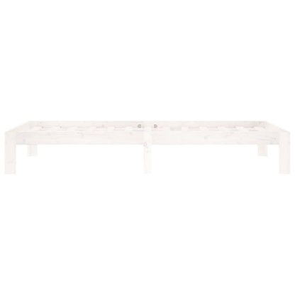 Giroletto Bianco in Legno Massello di Pino 90x200 cm | homemem39