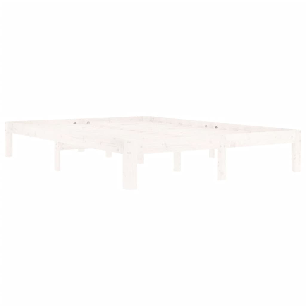 Giroletto Bianco in Legno Massello di Pino 140x200 cm | homemem39