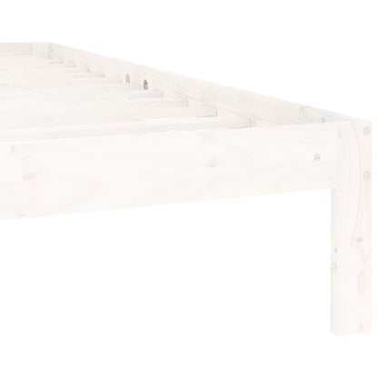 Giroletto Bianco in Legno Massello di Pino 140x200 cm | homemem39