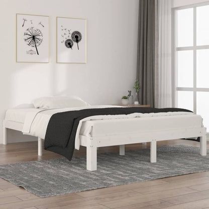 Giroletto Bianco in Legno Massello di Pino 140x200 cm | homemem39