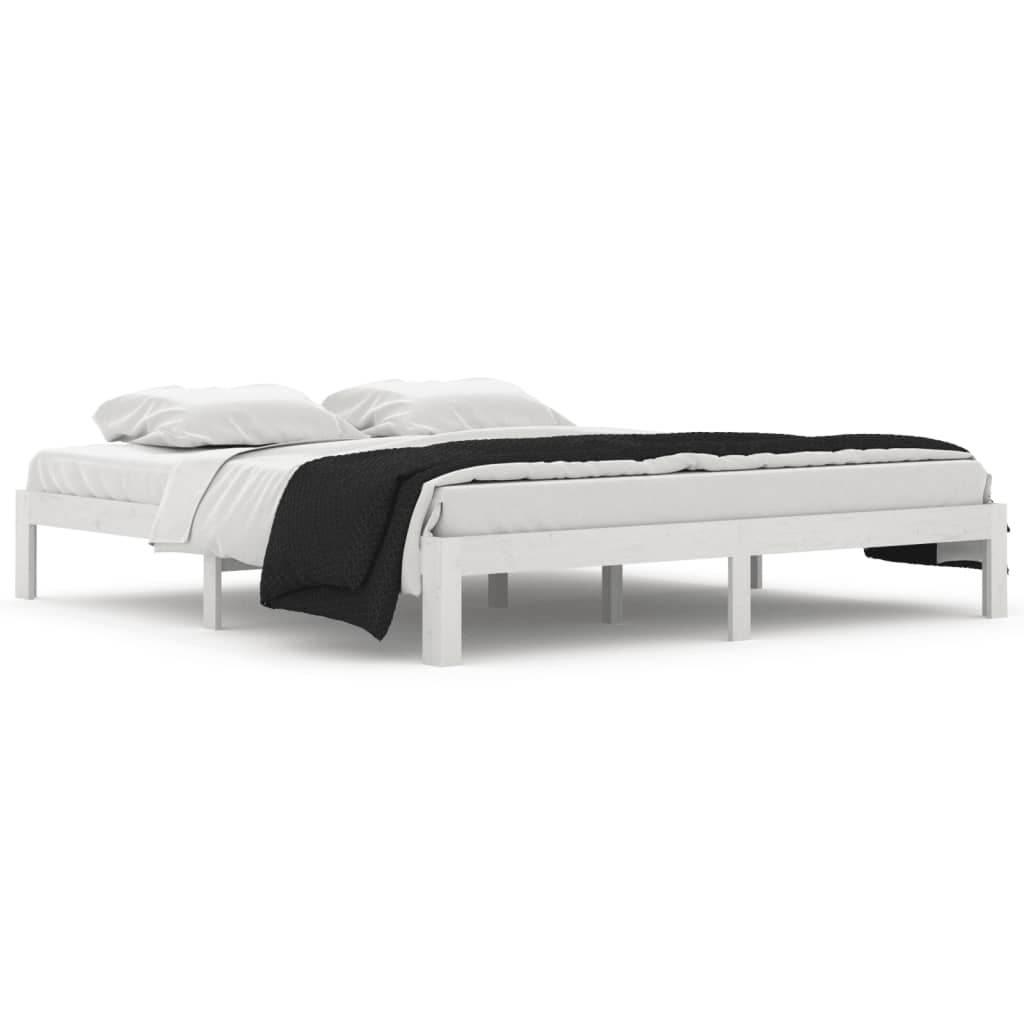 Giroletto Bianco in Legno Massello 180x200 cm Super King | homemem39