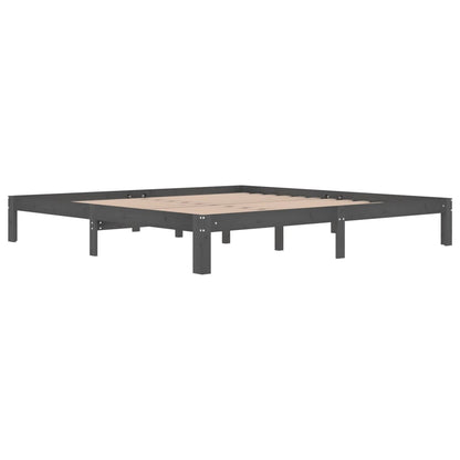 Giroletto Grigio in Legno Massello di Pino 200x200 cm | homemem39