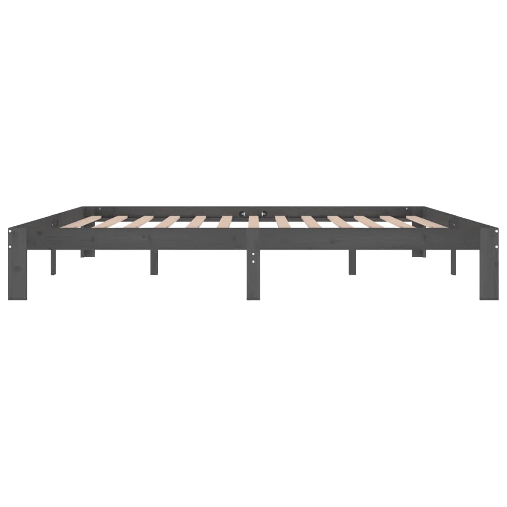 Giroletto Grigio in Legno Massello di Pino 200x200 cm | homemem39