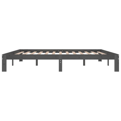 Giroletto Grigio in Legno Massello di Pino 200x200 cm | homemem39