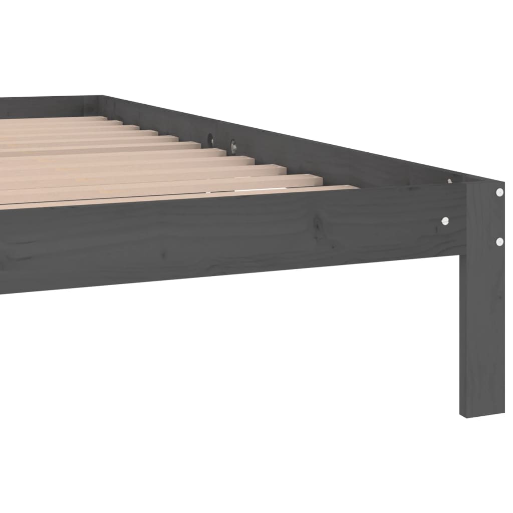 Giroletto Grigio in Legno Massello di Pino 200x200 cm | homemem39