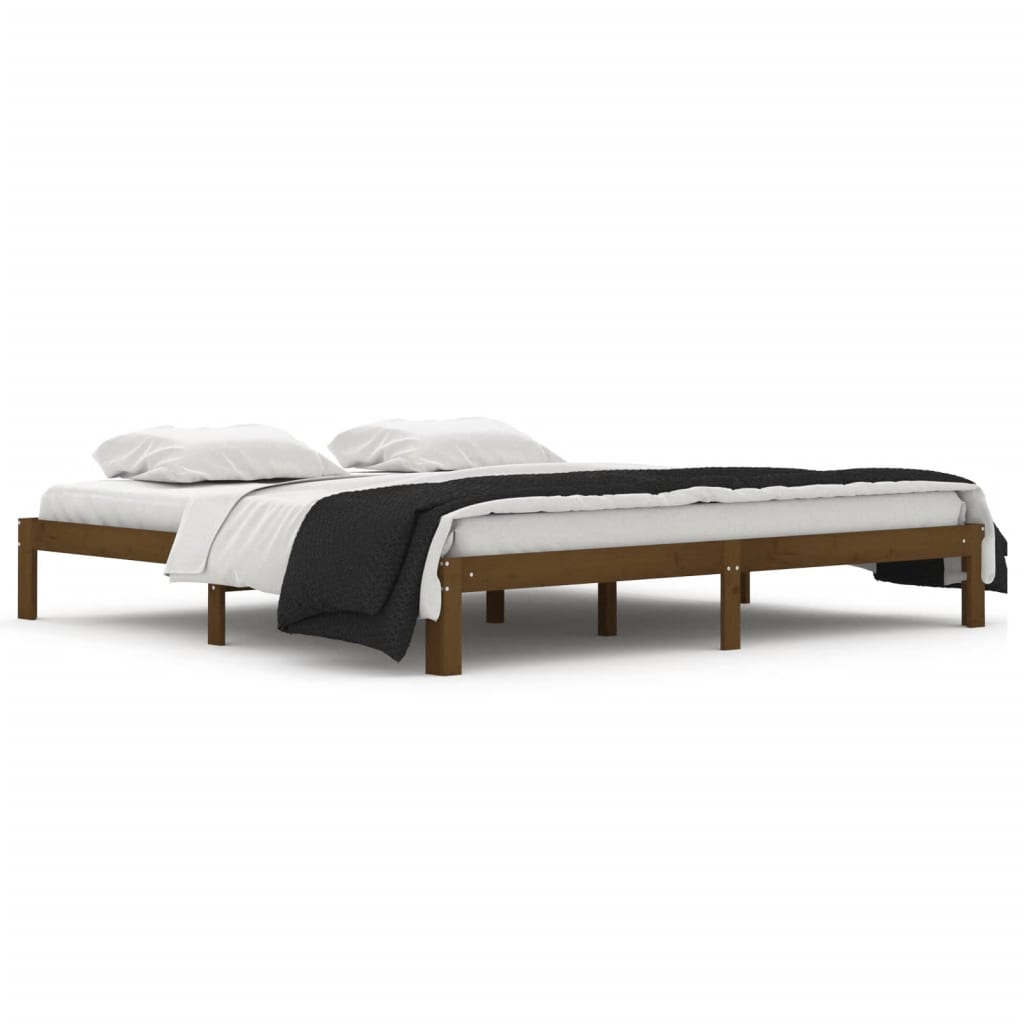 Giroletto senza Materasso Ambra in Legno di Pino 200x200 cm | homemem39