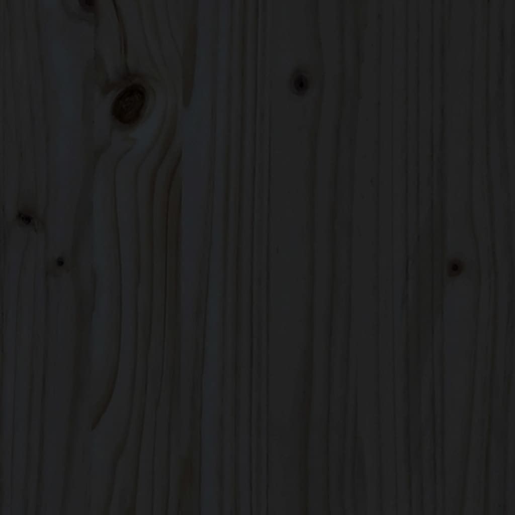 Giroletto in Legno Massello Nero 75x190 cm Small Single | homemem39