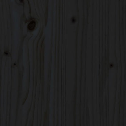 Giroletto in Legno Massello Nero 75x190 cm Small Single | homemem39