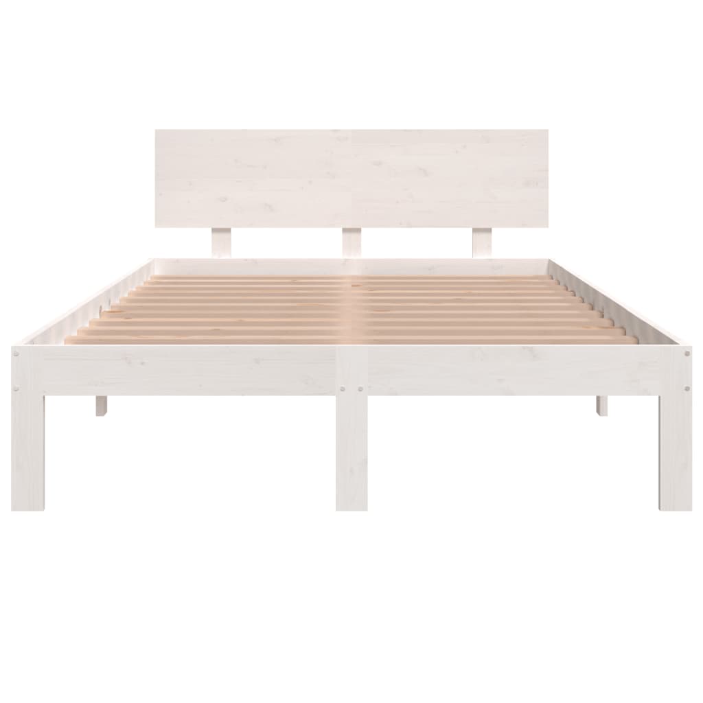 Giroletto Bianco in Legno Massello 120x190 cm Small Double | homemem39