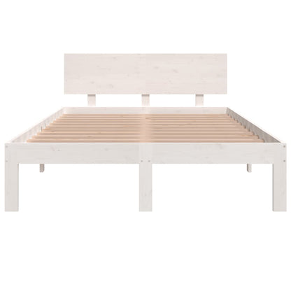 Giroletto Bianco in Legno Massello 120x190 cm Small Double | homemem39