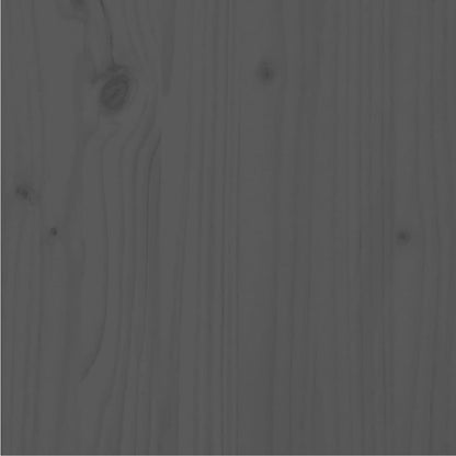 Giroletto Grigio in Legno Massello di Pino 90x200 cm - homemem39