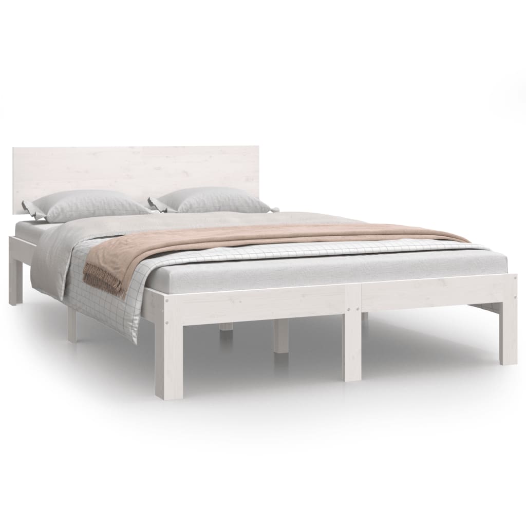 Giroletto Bianco in Legno Massello di Pino 120x200 cm | homemem39