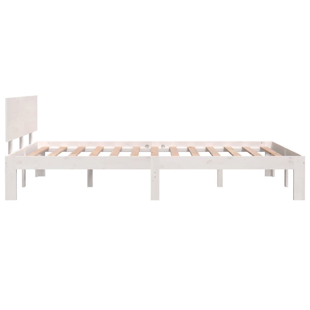 Giroletto Bianco in Legno Massello di Pino 120x200 cm | homemem39