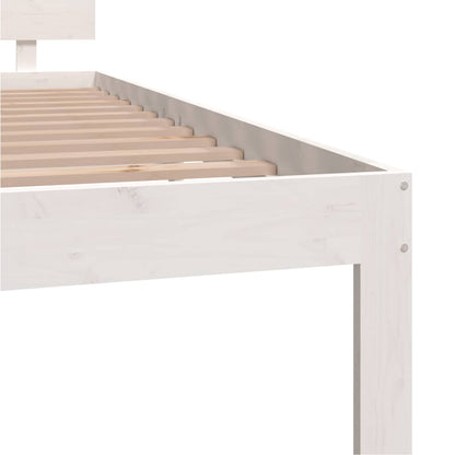 Giroletto Bianco in Legno Massello di Pino 120x200 cm | homemem39