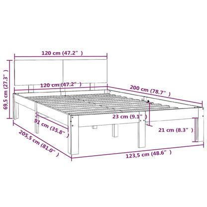 Giroletto Bianco in Legno Massello di Pino 120x200 cm | homemem39