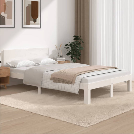 Giroletto Bianco in Legno Massello di Pino 120x200 cm | homemem39