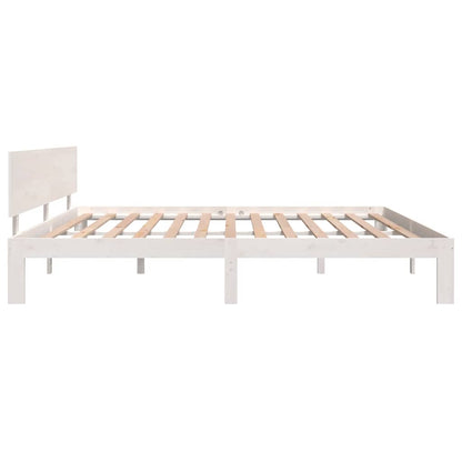 Giroletto Bianco in Legno Massello di Pino 200x200 cm | homemem39