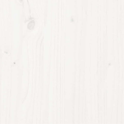 Giroletto Bianco in Legno Massello di Pino 200x200 cm | homemem39
