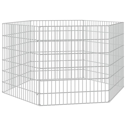 Recinto per Animali Ruspante 6 Pannelli 54x60 cm Ferro Zincato | homemem39