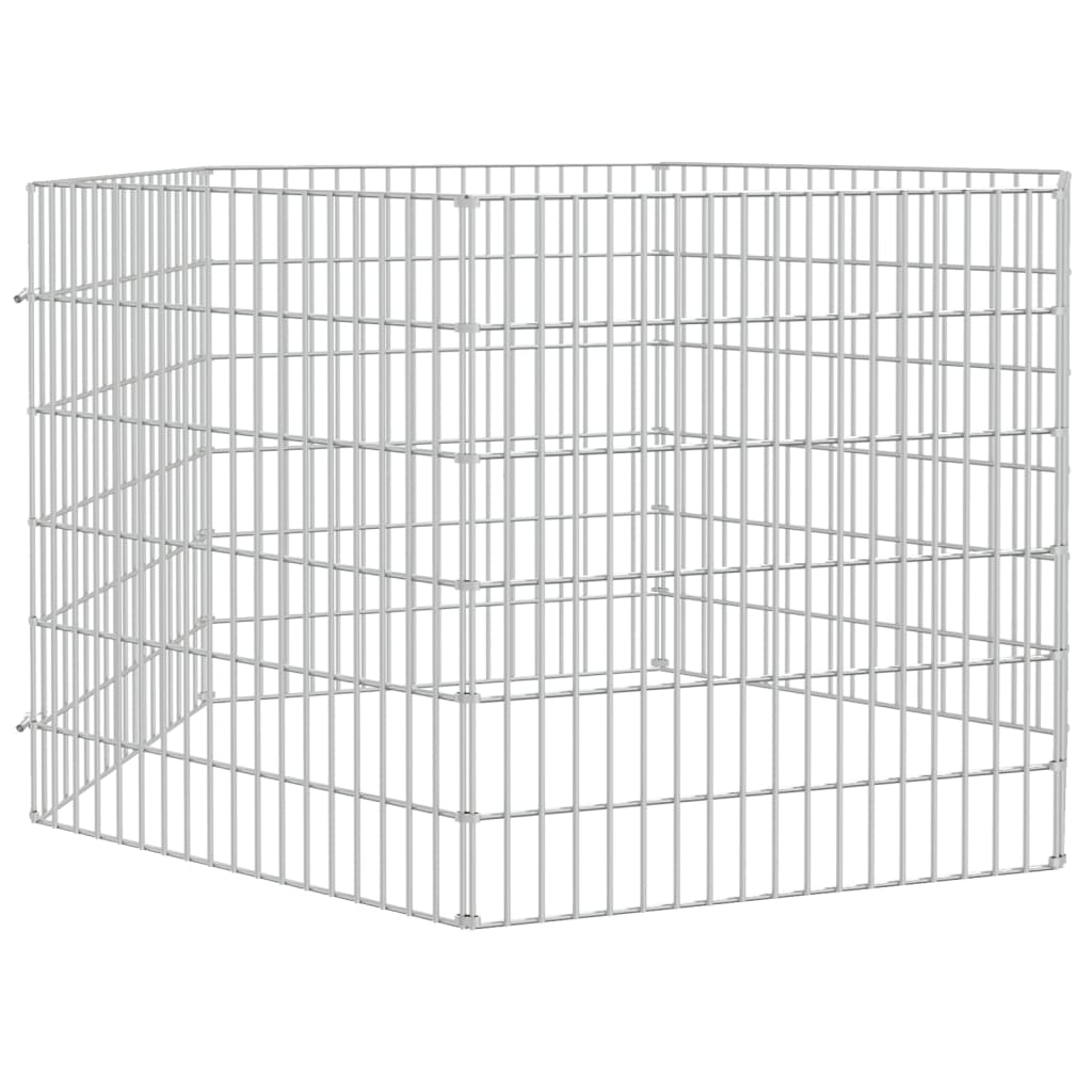 Recinto per Animali Ruspante 6 Pannelli 54x60 cm Ferro Zincato | homemem39