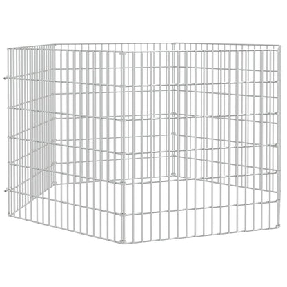 Recinto per Animali Ruspante 6 Pannelli 54x60 cm Ferro Zincato | homemem39