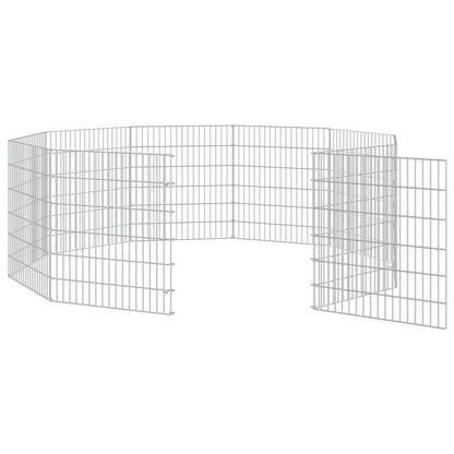 Recinto per Animali Ruspante 10 Pannelli 54x60 cm Ferro Zincato | homemem39