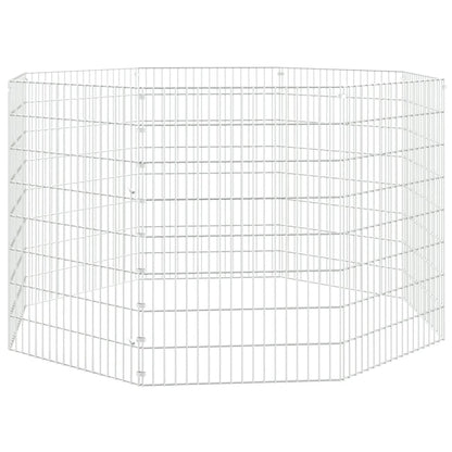 Recinto per Animali Ruspante 8 Pannelli 54x80 cm Ferro Zincato | homemem39
