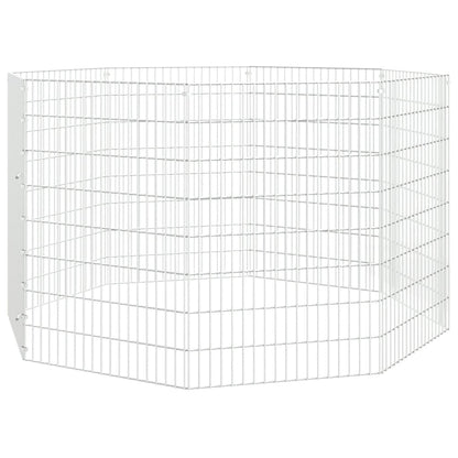 Recinto per Animali Ruspante 8 Pannelli 54x80 cm Ferro Zincato | homemem39