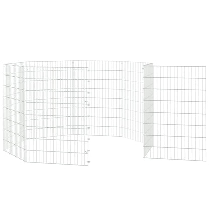 Recinto per Animali Ruspante 8 Pannelli 54x80 cm Ferro Zincato | homemem39