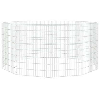 Recinto per Animali Ruspante 10 Pannelli 54x80 cm Ferro Zincato | homemem39