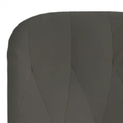 Relax Armchair with Dark Gray Velvet Footrest