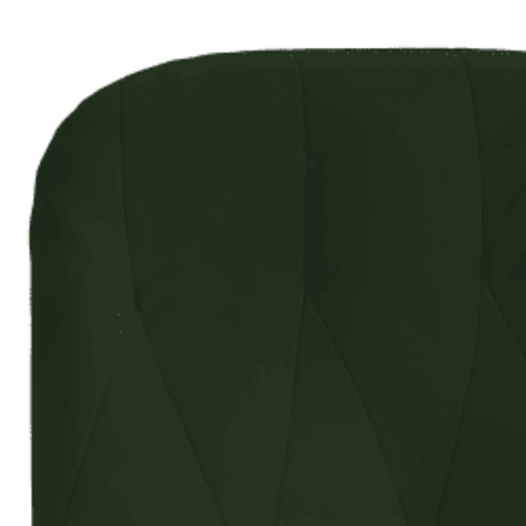 Poltrona Relax con Poggiapiedi Verde Scuro in Velluto | homemem39