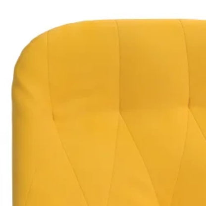 Poltrona Relax con Poggiapiedi Giallo Senape in Velluto | homemem39