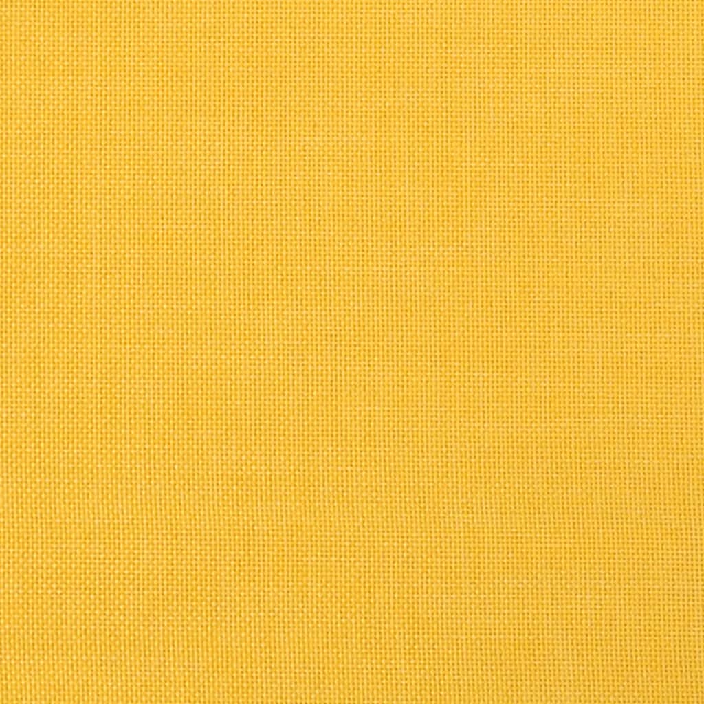 Relax Armchair with Mustard Yellow Footrest in Fabric