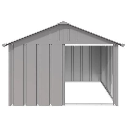 Gray Dog House 116.5x153x81.5 cm Galvanized Steel