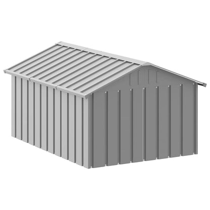 Gray Dog House 116.5x153x81.5 cm Galvanized Steel